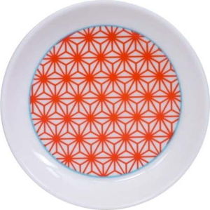 Červeno-bílý talířek Tokyo Design Studio Star/Wave, ø 9 cm