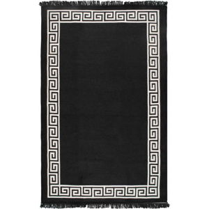 Béžovo-černý oboustranný koberec Justed, 80 x 150 cm