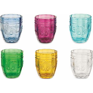 Sada 6 barevných sklenic na vodu Villa'd Este Bicchieri Syrah, 235 ml