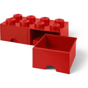 Červený úložný box se dvěma šuplíky LEGO®
