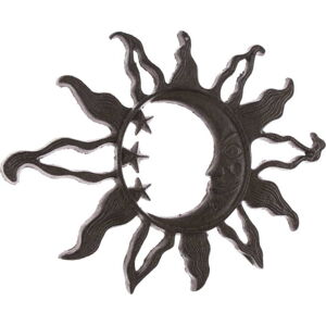 Černá litinová nástěnná dekorace Dakls Sun