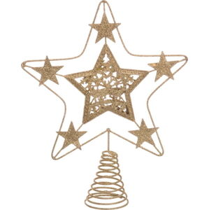 Hvězda na vánoční strom ve zlaté barvě Casa Selección Terminal, ø 18 cm