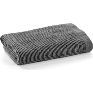 Tmavě šedý bavlněný ručník La Forma Miekki, 50 x 100 cm