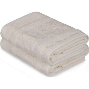 Sada 2 bílých ručníků Yosemine