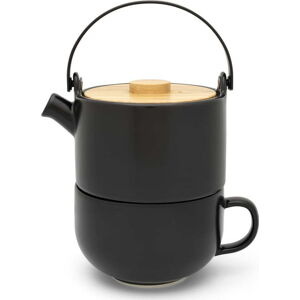 Černá konvice na čaj z kameniny 500 ml Umea - Bredemeijer