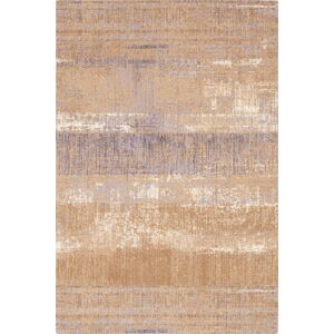 Hnědý vlněný koberec 100x180 cm Layers – Agnella