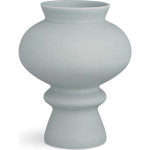Modrošedá keramická váza Kähler Design Kontur, výška 23 cm