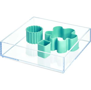Průhledný stohovatelný organizér iDesign Clarity, 20 x 20 cm