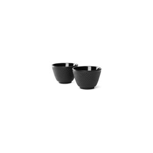 Sada 2 černých litinových hrnečků na čaj Bredemeijer Jang, ⌀ 7,8 cm