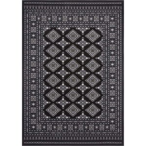 Černý koberec Nouristan Sao Buchara, 200 x 290 cm