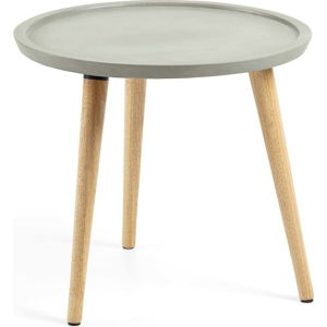 Příruční stolek s cementovou deskou Kave Home Livy