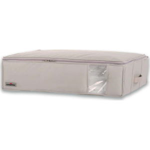 Béžový úložný box na oblečení Compactor Aspilito, 145 l