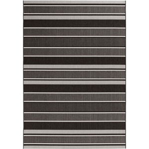 Černý venkovní koberec NORTHRUGS Strap, 160 x 230 cm