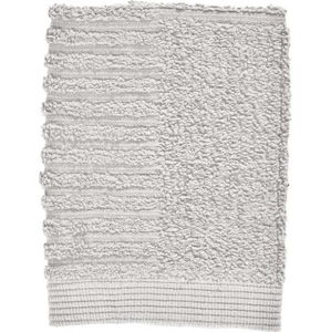 Světle šedý ručník ze 100% bavlny na obličej Zone Classic Soft Grey, 30 x 30 cm