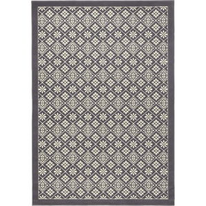 Šedobílý koberec Hanse Home Gloria Tile, 80 x 150 cm