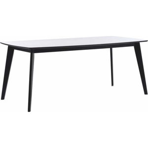 Černobílý jídelní stůl Rowico Griffin, délka 190 cm
