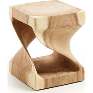 Odkládací stolek z masivu munggur 30x30 cm Hakon – Kave Home