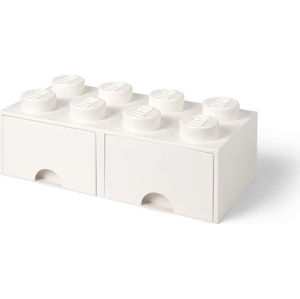 Slonovinově bílý úložný box se dvěma šuplíky LEGO®