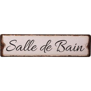 Plechová cedule na koupelnu Antic Line Salle De Bain