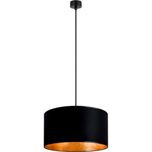 Černé závěsné svítidlo s vnitřkem ve zlaté barvě Sotto Luce Mika, ⌀ 36 cm