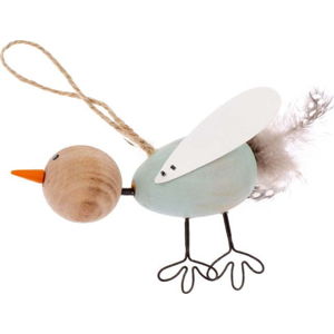 Drátěný dekorativní závěsný ptáček Dakls Bird Dos