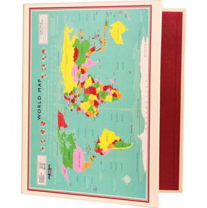 2kroužkový pořadač Rex London World Map, 32 x 26 cm