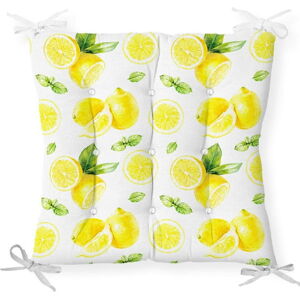 Podsedák s příměsí bavlny Minimalist Cushion Covers Sliced Lemon, 40 x 40 cm