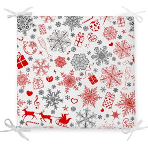 Vánoční podsedák s příměsí bavlny Minimalist Cushion Covers Ornaments, 42 x 42 cm
