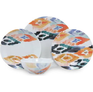 24dílná sada porcelánového nádobí Kütahya Porselen Colorful Streaks