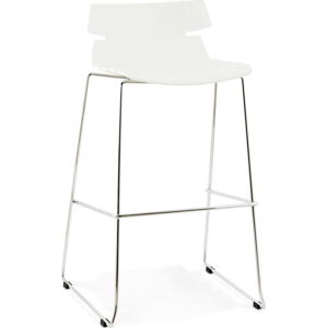 Bílá barová židle Kokoon Reny, výška sedu 77 cm