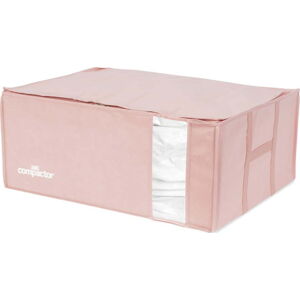 Růžový úložný box na oblečení Compactor XXL Pink Edition 3D Vacuum Bag, 210 l