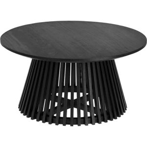 Černý konferenční stolek z teakového dřeva La Forma Irune, ⌀ 80 cm