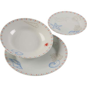 18dílná sada porcelánových talířů Versa Seafom