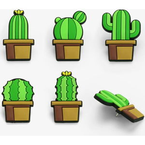 Sada 5 přípínáčků Just Mustard Cactus