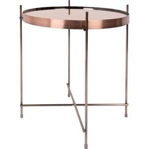 Odkládací stolek v měděné barvě Zuiver Cupid, ⌀ 43 cm