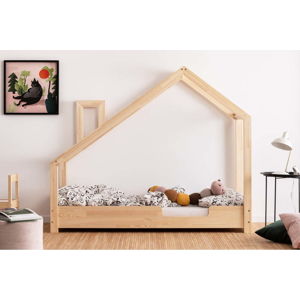 Domečková postel z borovicového dřeva Adeko Luna Carl, 80 x 190 cm