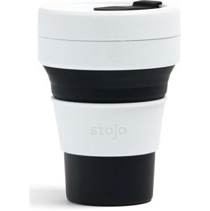Bílo-černý skládací hrnek Stojo Pocket Cup, 355 ml