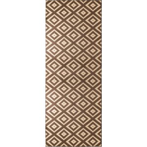 Hnědý koberec běhoun 200x80 cm Diamond - Hanse Home