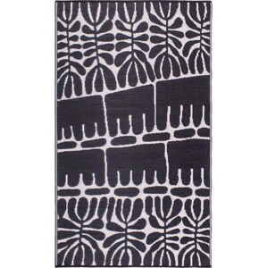 Černý oboustranný venkovní koberec z recyklovaného plastu Fab Hab Serowe Black, 150 x 240 cm