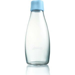 Světle modrá skleněná lahev ReTap s doživotní zárukou, 500 ml