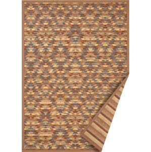 Hnědý oboustranný koberec Narma Vergi, 80 x 250 cm