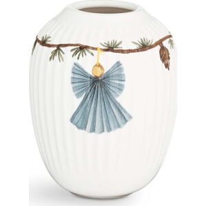 Bílá porcelánová vánoční váza Kähler Design Hammershøi, výška 10,5 cm