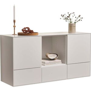 Bílá nízká závěsná komoda 135x68 cm Edge by Hammel – Hammel Furniture