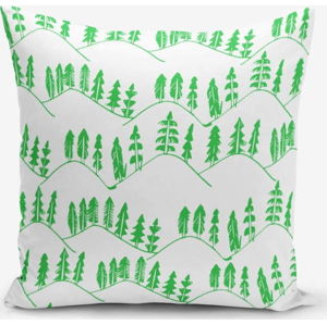 Povlak na polštář s příměsí bavlny Minimalist Cushion Covers Modern Agac Verde, 45 x 45 cm