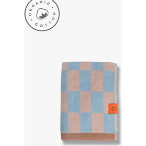 Modro-růžový ručník z bio bavlny 50x90 cm Retro – Mette Ditmer Denmark