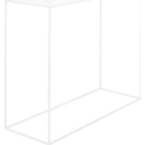 Bílý konzolový kovový stůl CustomForm Tensio, 100 x 35 cm
