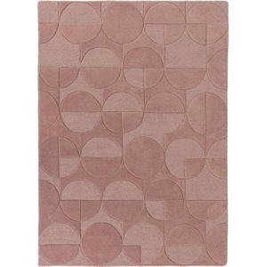 Růžový vlněný koberec Flair Rugs Gigi, 120 x 170 cm