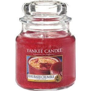 Vonná svíčka Yankee Candle Rebarborový Crumble, doba hoření 65 - 90 hodin