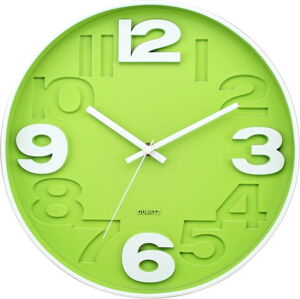 Zelené nástěnné hodiny Postershop Matt, ø 30 cm