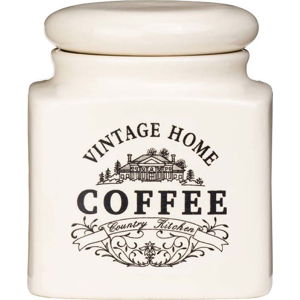 Krémová keramická dóza na kávu Premier Housewares Vintage Home